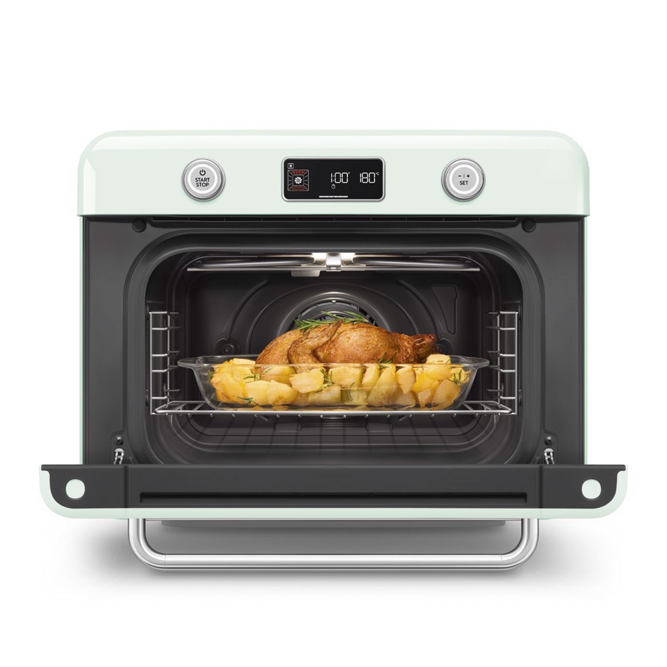 Smeg Forno combinato a vapore da appoggio 50's Style - Verde Pastello - COF01PGEU