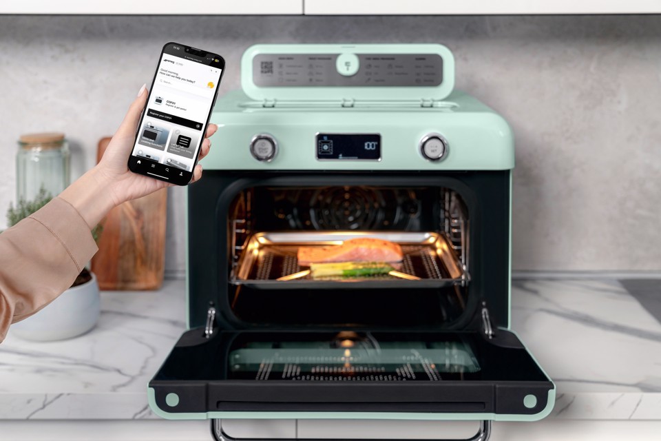 Smeg Forno combinato a vapore da appoggio 50's Style - Verde Pastello - COF01PGEU