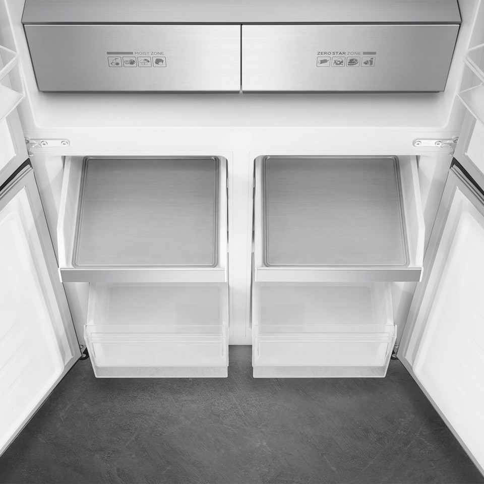 Smeg FQI60KD frigorifero side-by-side Libera installazione 522 L Nero