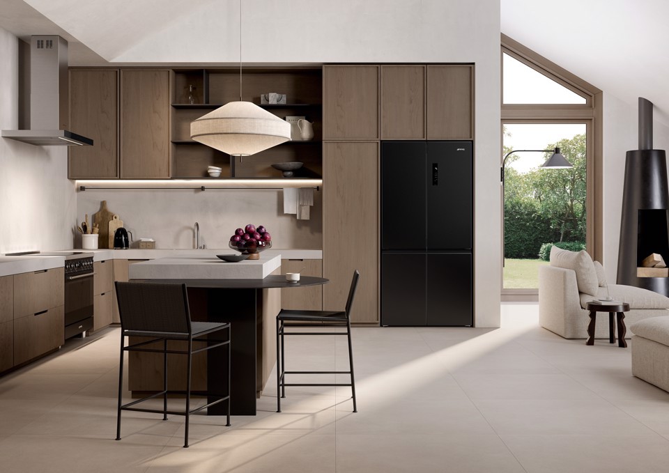 Smeg FQI60KD frigorifero side-by-side Libera installazione 522 L Nero