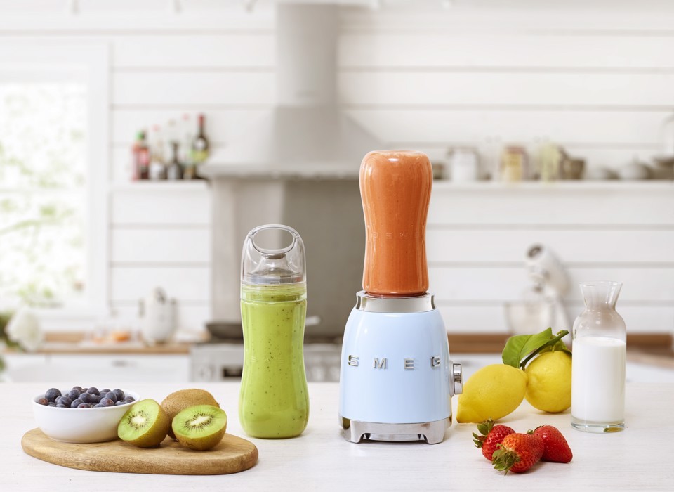 Smeg Frullatore Compatto 50's Style – Azzurro LUCIDO – PBF01PBEU