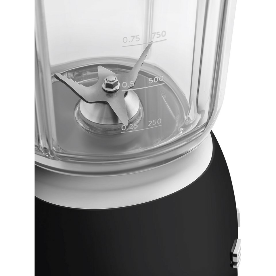 Smeg Frullatore da Tavolo 50's Style – Nero LUCIDO – BLF03BLEU