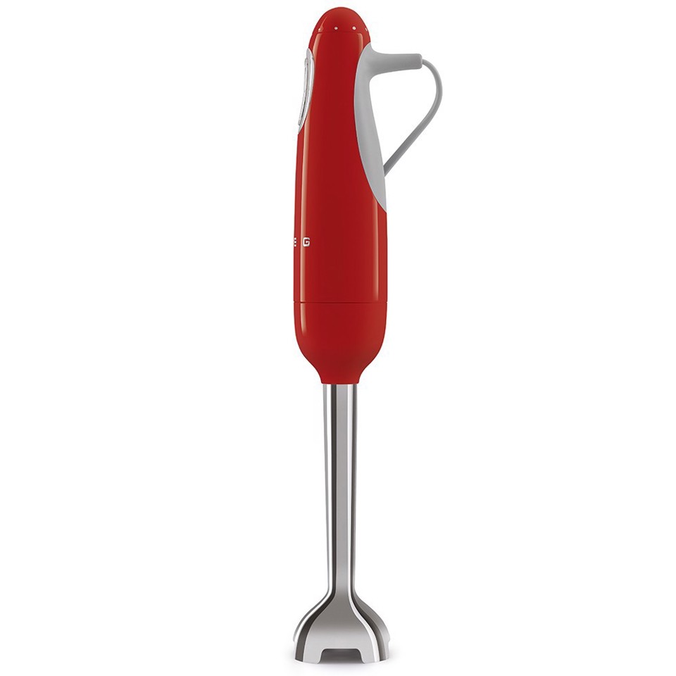 Smeg HBF03RDEU frullatore Frullatore ad immersione 700 W Rosso, Acciaio inox