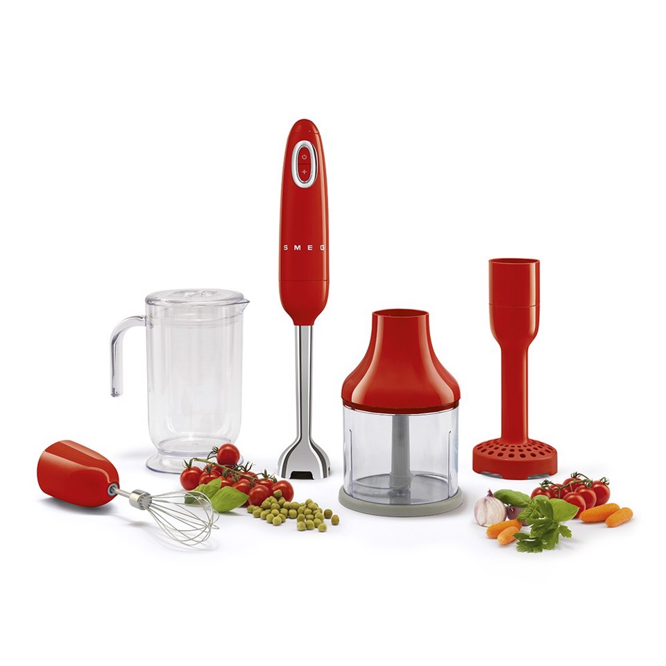 Smeg HBF22RDEU frullatore Frullatore ad immersione 700 W Rosso