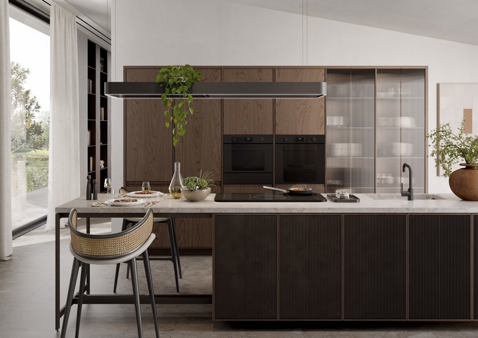 Smeg KBSF02WH posata da cucina e set di coltelli 6 pz Ceppo per coltelli con fessure