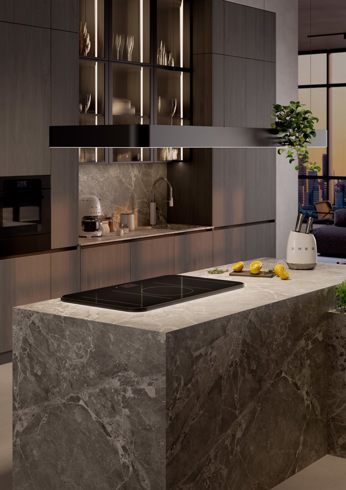 Smeg KBSF02WH posata da cucina e set di coltelli 6 pz Ceppo per coltelli con fessure