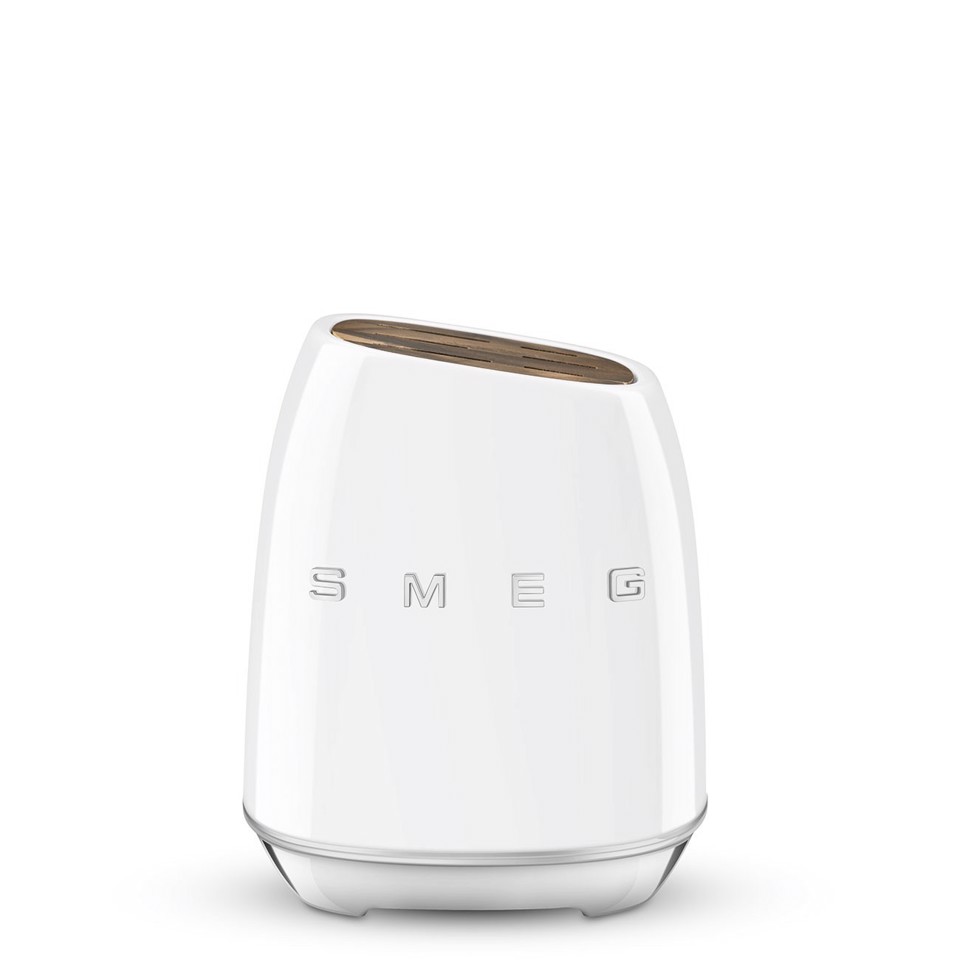 Smeg KBSF02WH posata da cucina e set di coltelli 6 pz Ceppo per coltelli con fessure