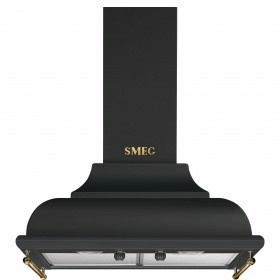 Smeg KC16AOE cappa aspirante Cappa aspirante a parete Nero, Oro 788 m³/h