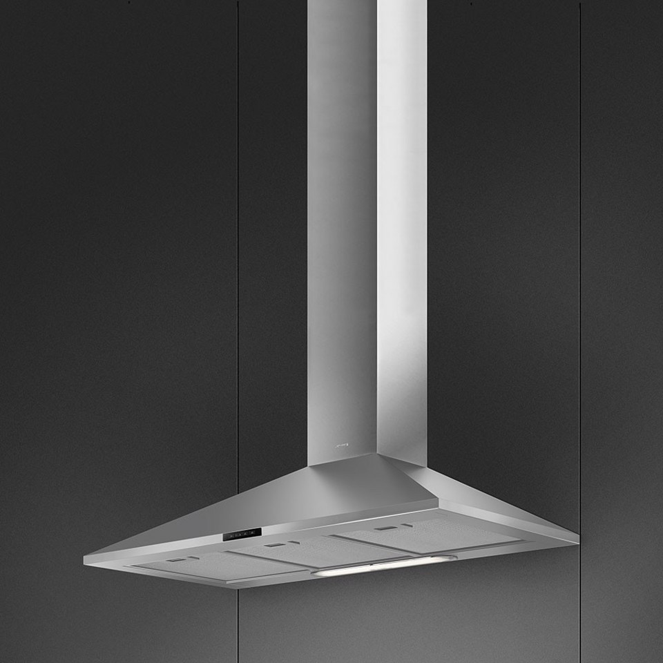 Smeg KDE900EX cappa aspirante Cappa aspirante a parete Acciaio inox 553 m³/h