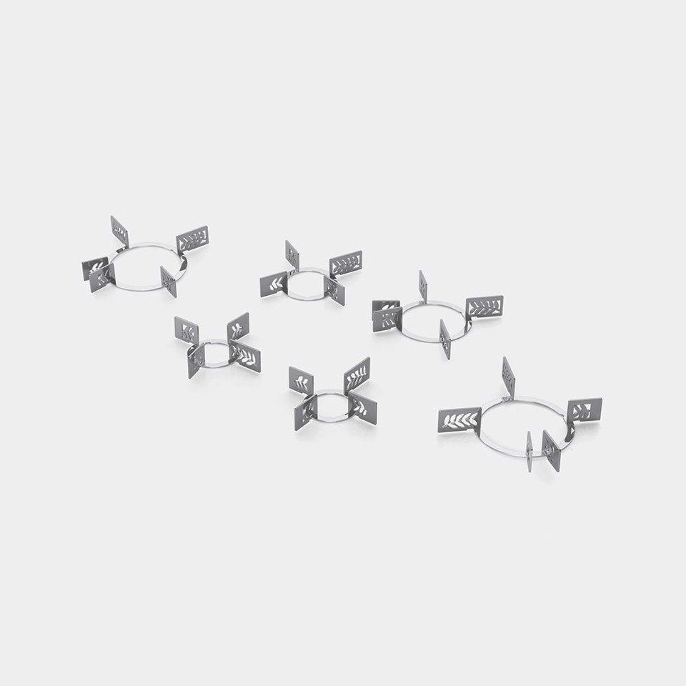 Smeg KPDSN100L accessorio e componente per piano cottura Acciaio inossidabile Kit di padelle