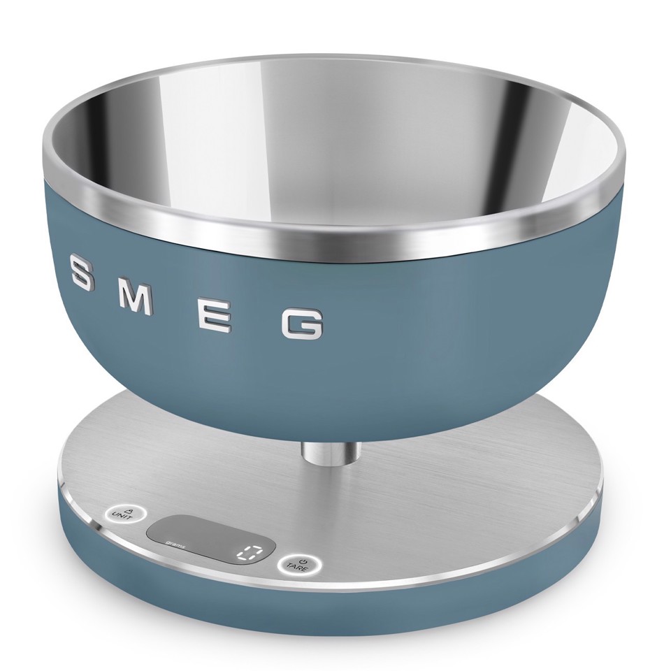 Smeg KSC01SBMWW bilancia da cucina Blu Superficie piana Rotondo Bilancia da cucina elettronica