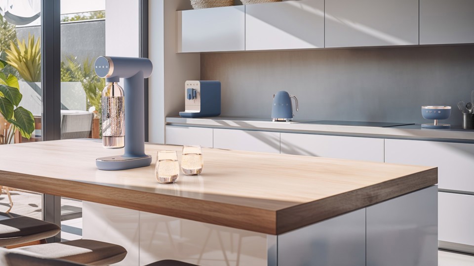 Smeg KSC01SBMWW bilancia da cucina Blu Superficie piana Rotondo Bilancia da cucina elettronica