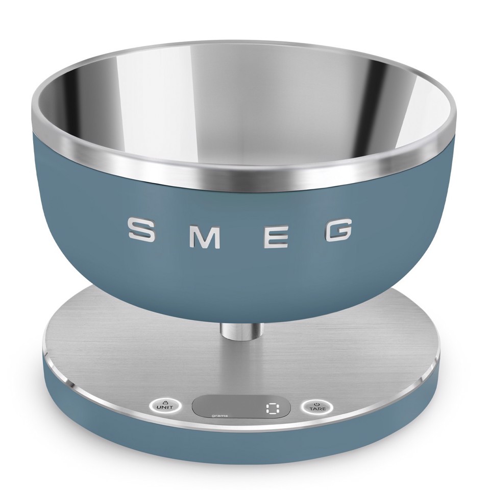Smeg KSC01SBMWW bilancia da cucina Blu Superficie piana Rotondo Bilancia da cucina elettronica