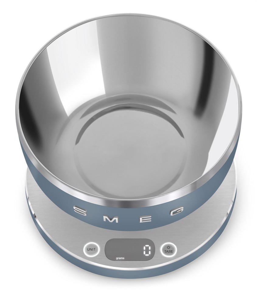 Smeg KSC01SBMWW bilancia da cucina Blu Superficie piana Rotondo Bilancia da cucina elettronica