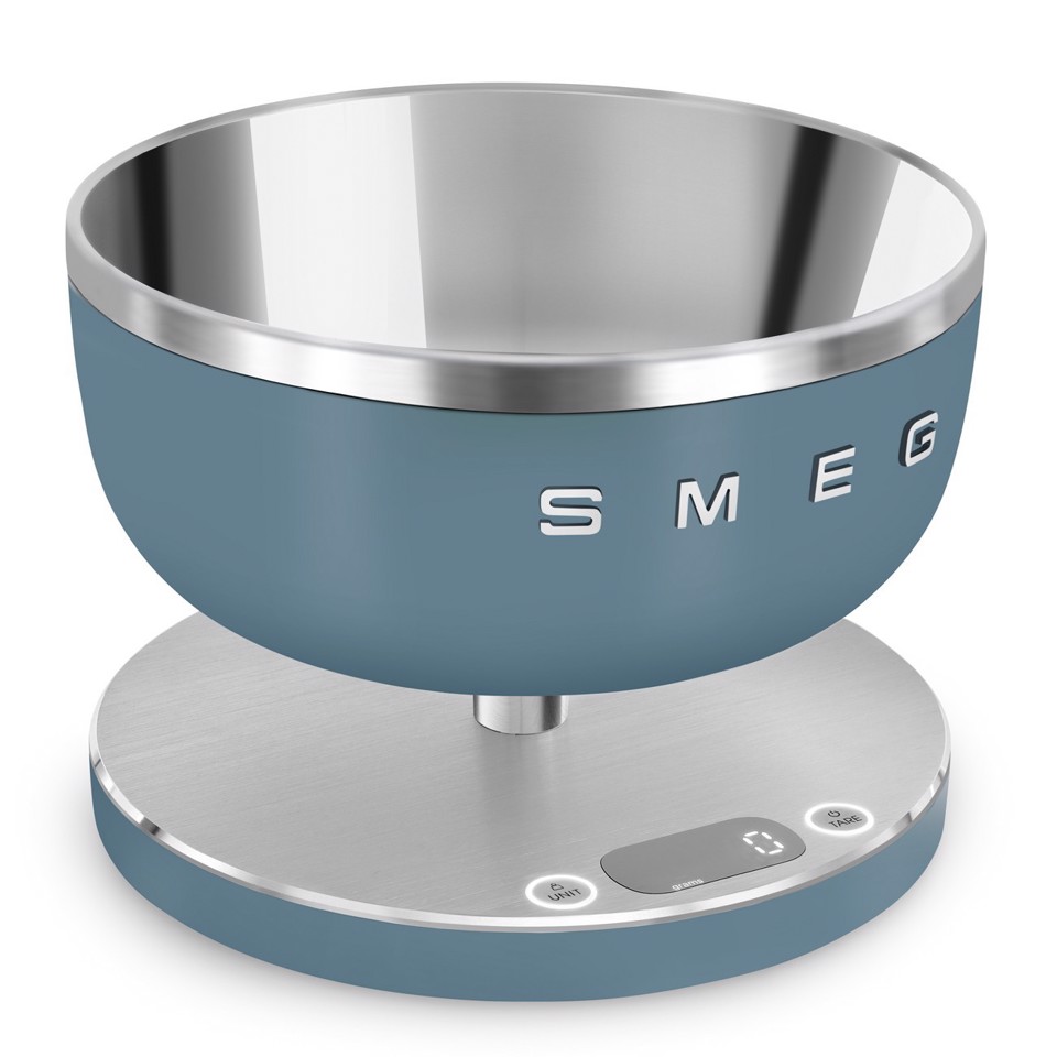 Smeg KSC01SBMWW bilancia da cucina Blu Superficie piana Rotondo Bilancia da cucina elettronica