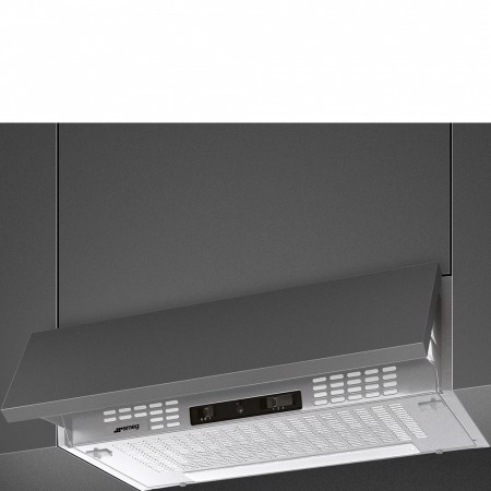 Smeg KSEIR62SE2 cappa aspirante Semintegrato (semincassato) Argento 225 m³/h
