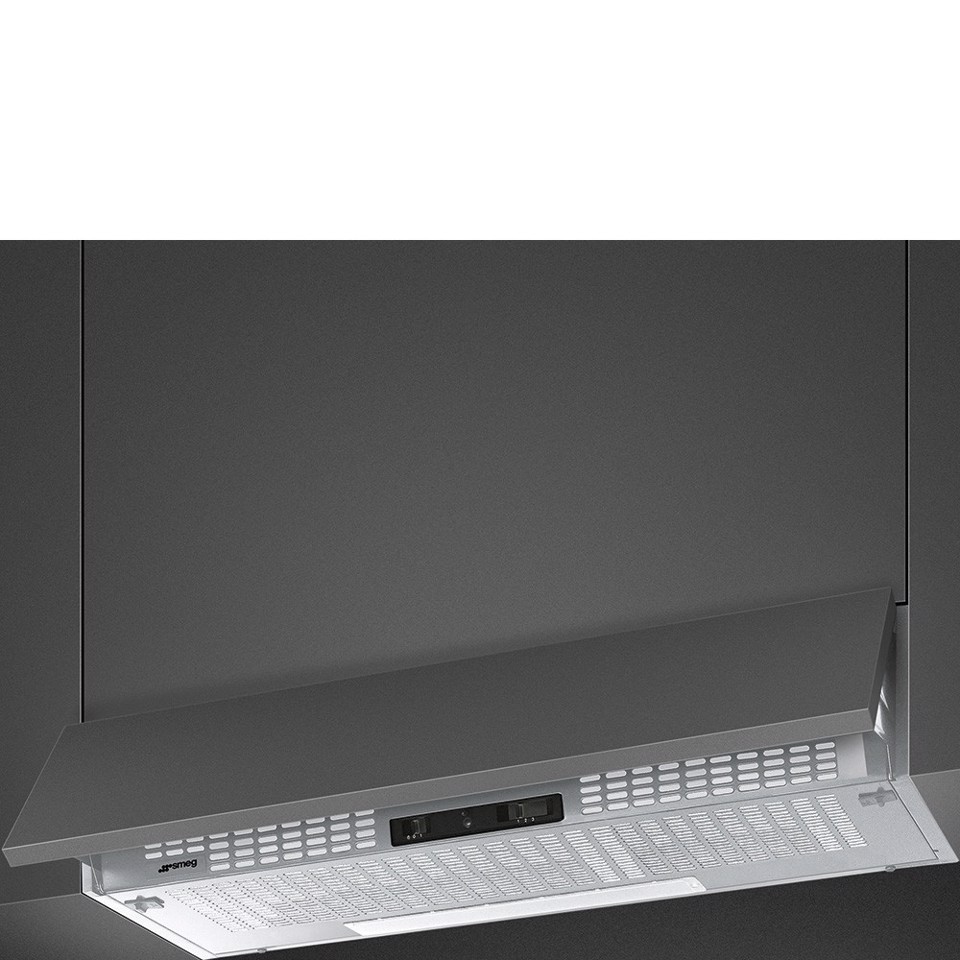 Smeg KSEIR92SE2 cappa aspirante Semintegrato (semincassato) Argento 225 m³/h