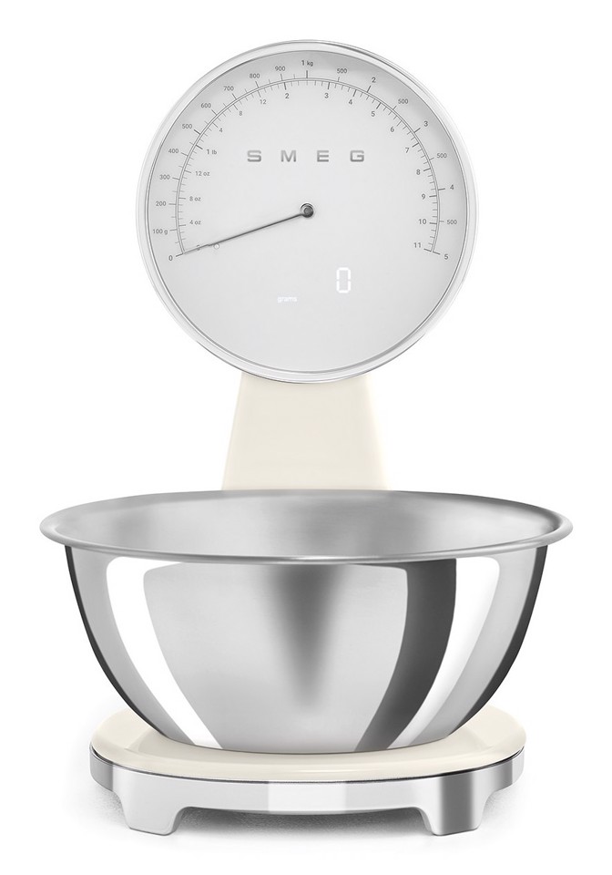 Smeg KSF01CRWW bilancia da cucina Crema Superficie piana Bilancia da cucina elettronica