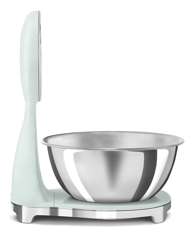 Smeg KSF01PGWW bilancia da cucina Cromo, Verde Superficie piana Bilancia da cucina elettronica