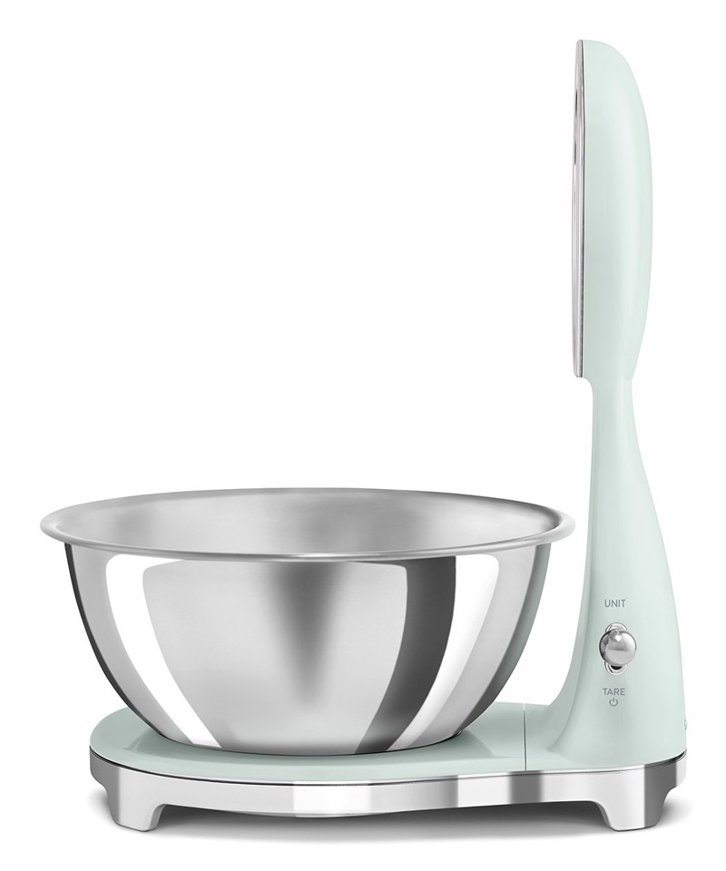 Smeg KSF01PGWW bilancia da cucina Cromo, Verde Superficie piana Bilancia da cucina elettronica