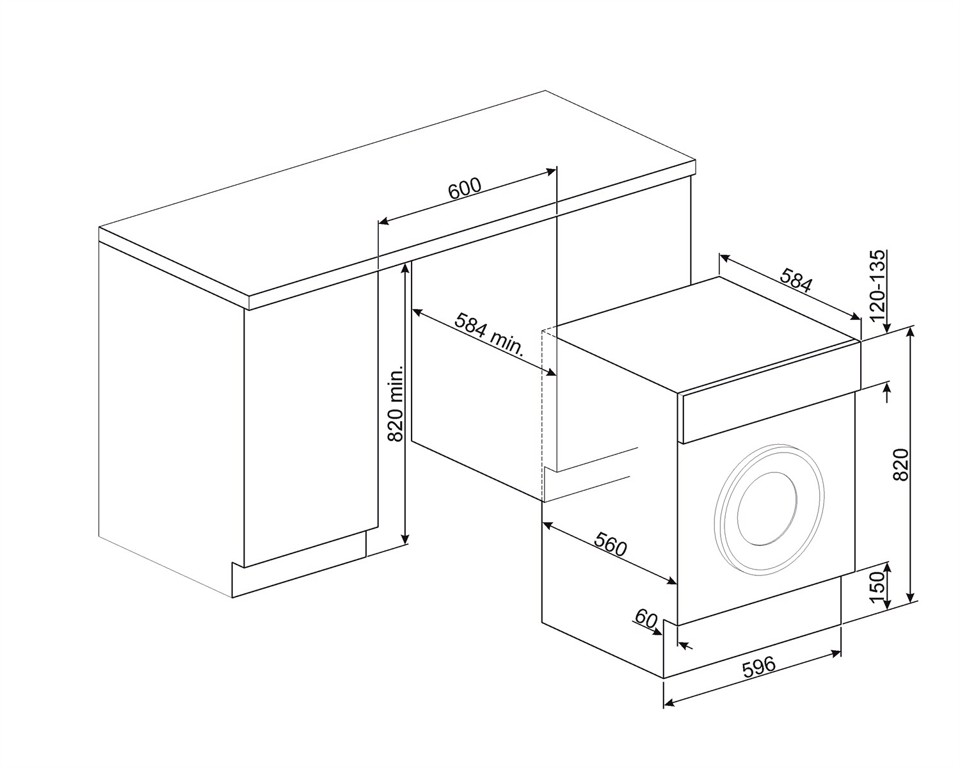 Smeg LB107B lavatrice Caricamento frontale 7 kg 1000 Giri/min E Bianco
