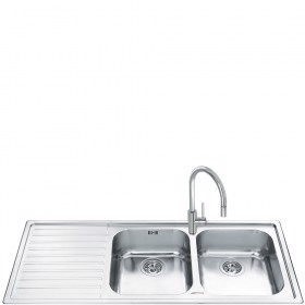Smeg LM116S-2 lavello Rettangolare Acciaio inossidabile