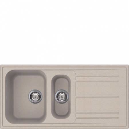 Smeg LZ102AV2 lavello Lavello montato su piano Rettangolare Granito Made in Italy