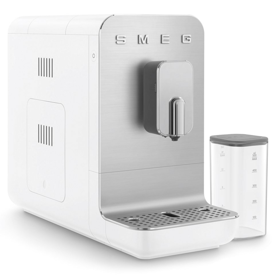 Smeg Macchina da Caffè Automatica con sistema latte Collezione Aesthetic – Bianco – BCC13WHMEU