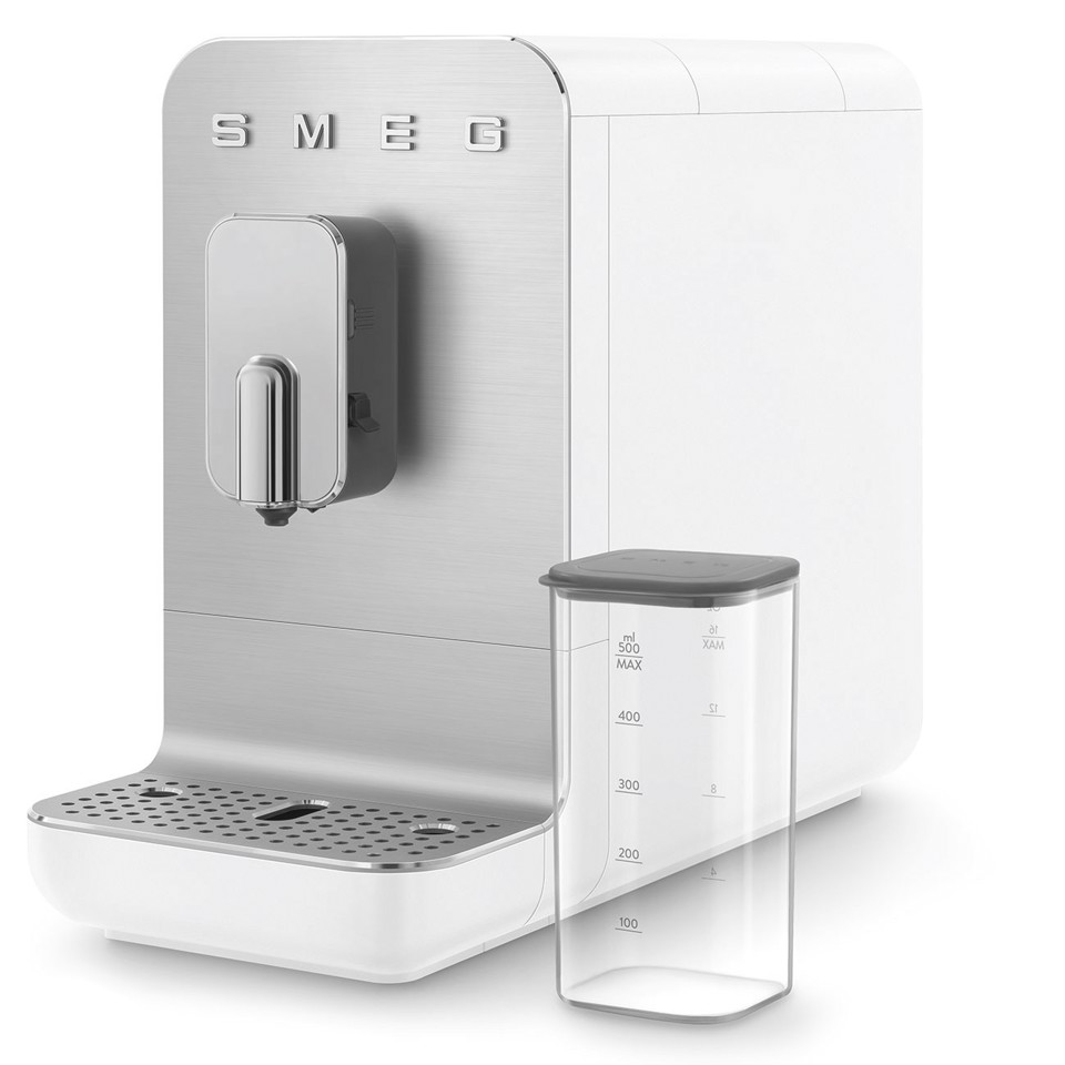 Smeg Macchina da Caffè Automatica con sistema latte Collezione Aesthetic – Bianco – BCC13WHMEU