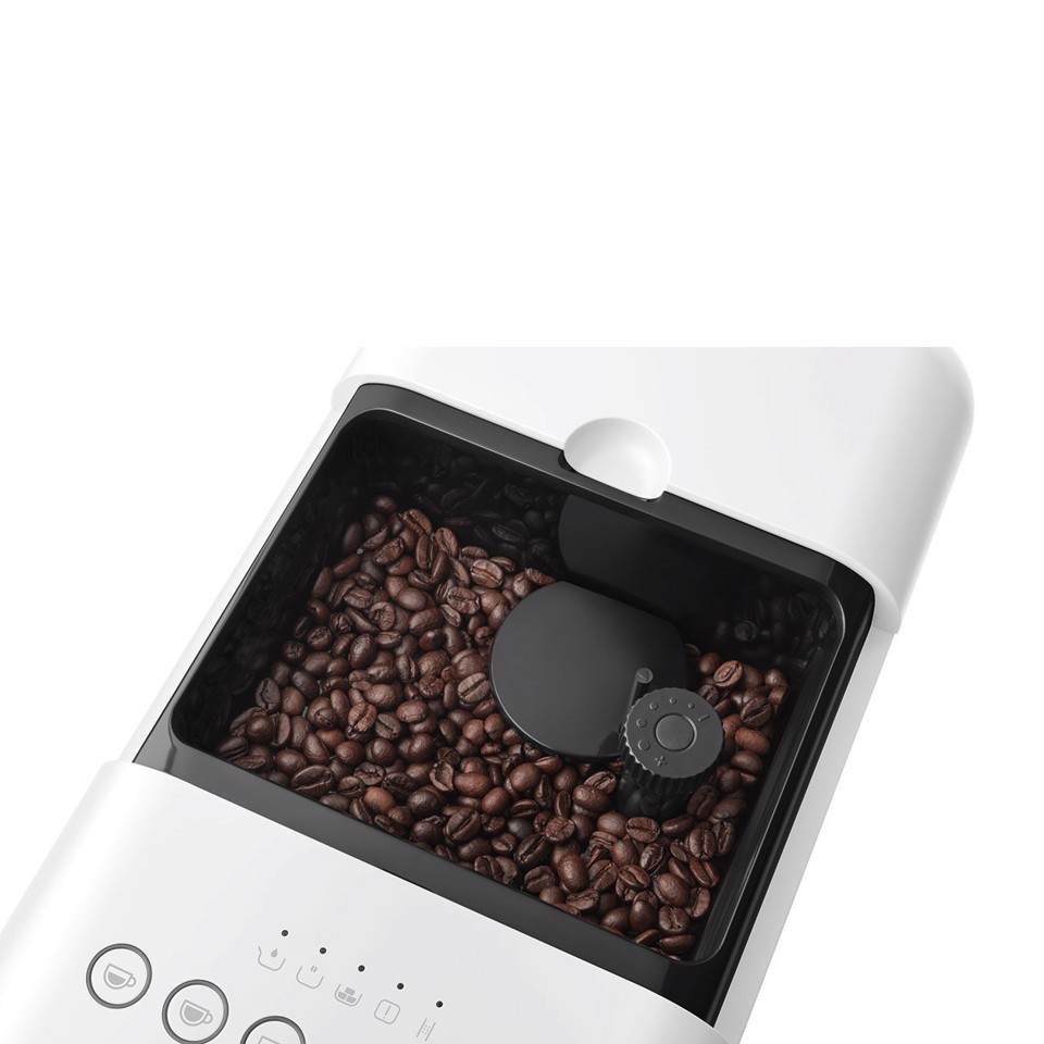 Smeg Macchina da Caffè Automatica con sistema latte Collezione Aesthetic – Bianco – BCC13WHMEU