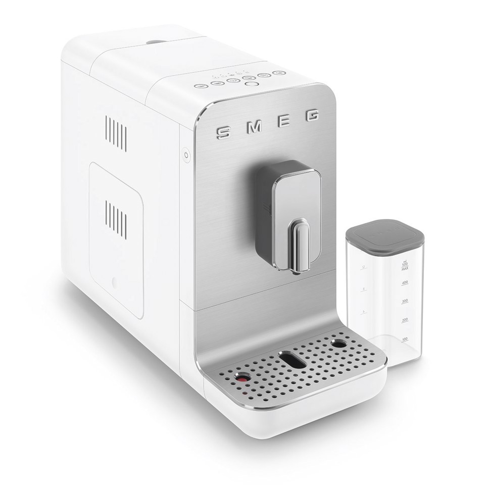 Smeg Macchina da Caffè Automatica con sistema latte Collezione Aesthetic – Bianco – BCC13WHMEU