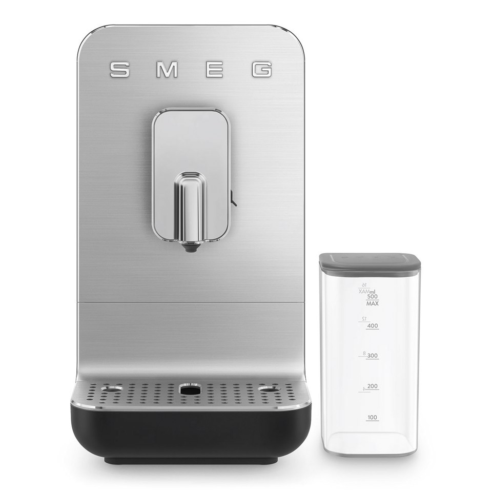 Smeg Macchina da Caffè Automatica con sistema latte Collezione Aesthetic – Nero – BCC13BLMEU