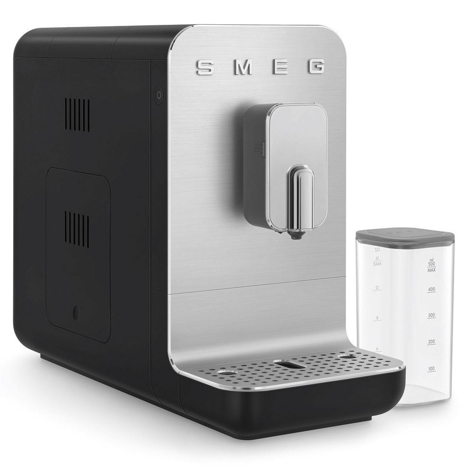 Smeg Macchina da Caffè Automatica con sistema latte Collezione Aesthetic – Nero – BCC13BLMEU