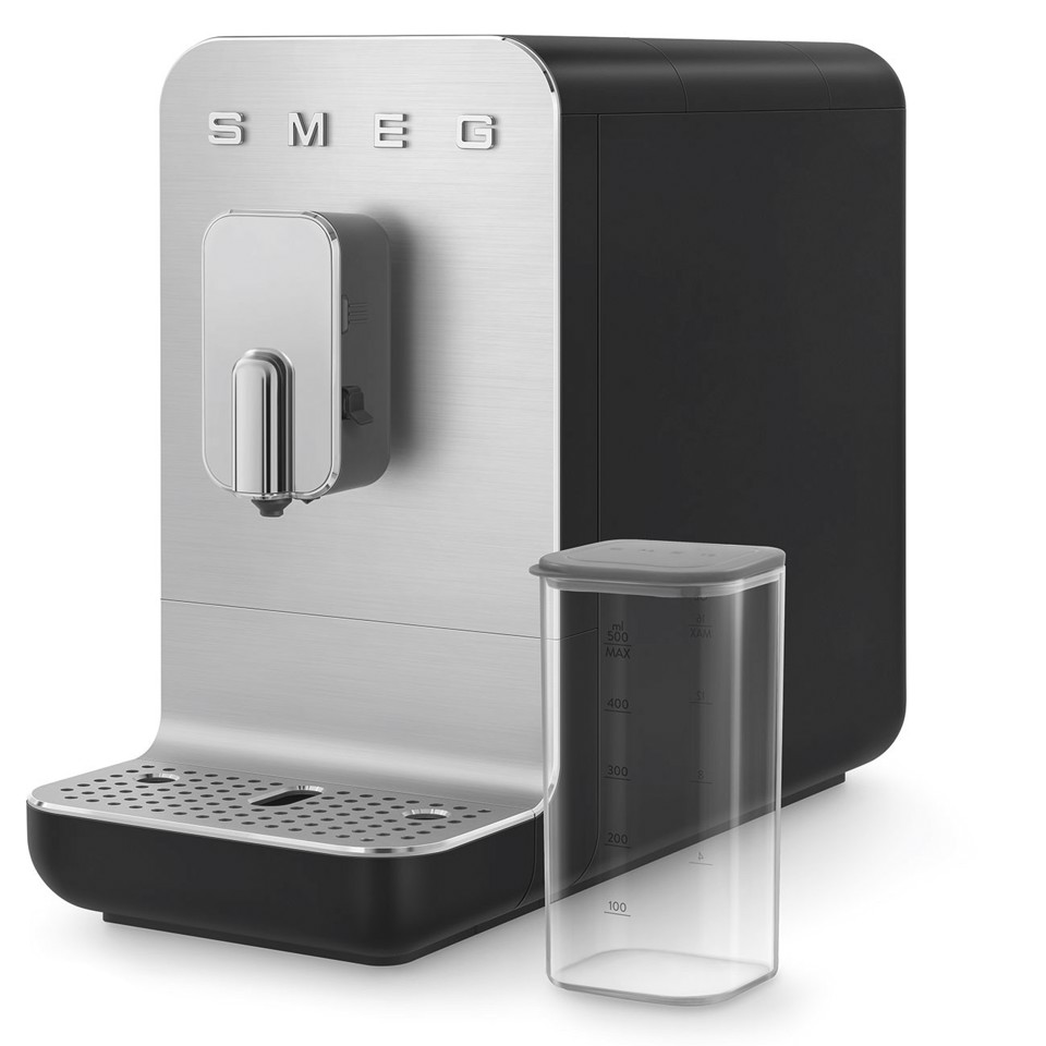 Smeg Macchina da Caffè Automatica con sistema latte Collezione Aesthetic – Nero – BCC13BLMEU
