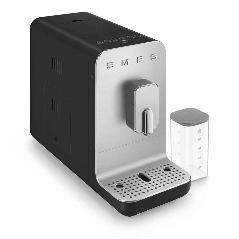 Smeg Macchina da Caffè Automatica con sistema latte Collezione Aesthetic – Nero – BCC13BLMEU