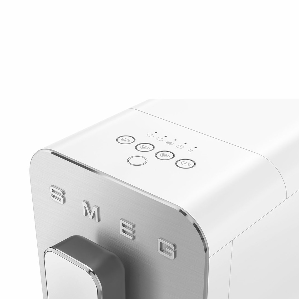 Smeg Macchina da Caffè Automatica lancia vapore Collezione Aesthetic – Bianco – BCC11WHMEU