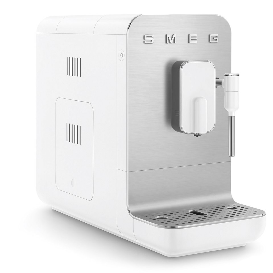 Smeg Macchina da Caffè Automatica lancia vapore Collezione Aesthetic – Bianco – BCC12WHMEU