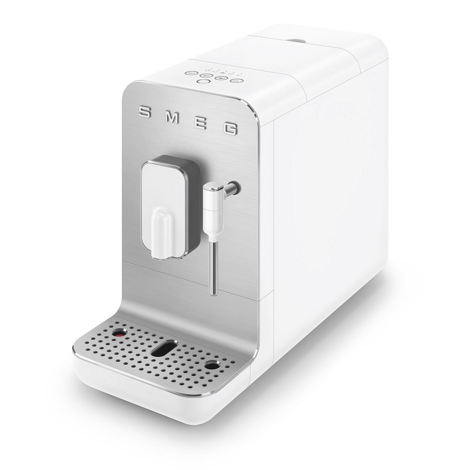 Smeg Macchina da Caffè Automatica lancia vapore Collezione Aesthetic – Bianco – BCC12WHMEU