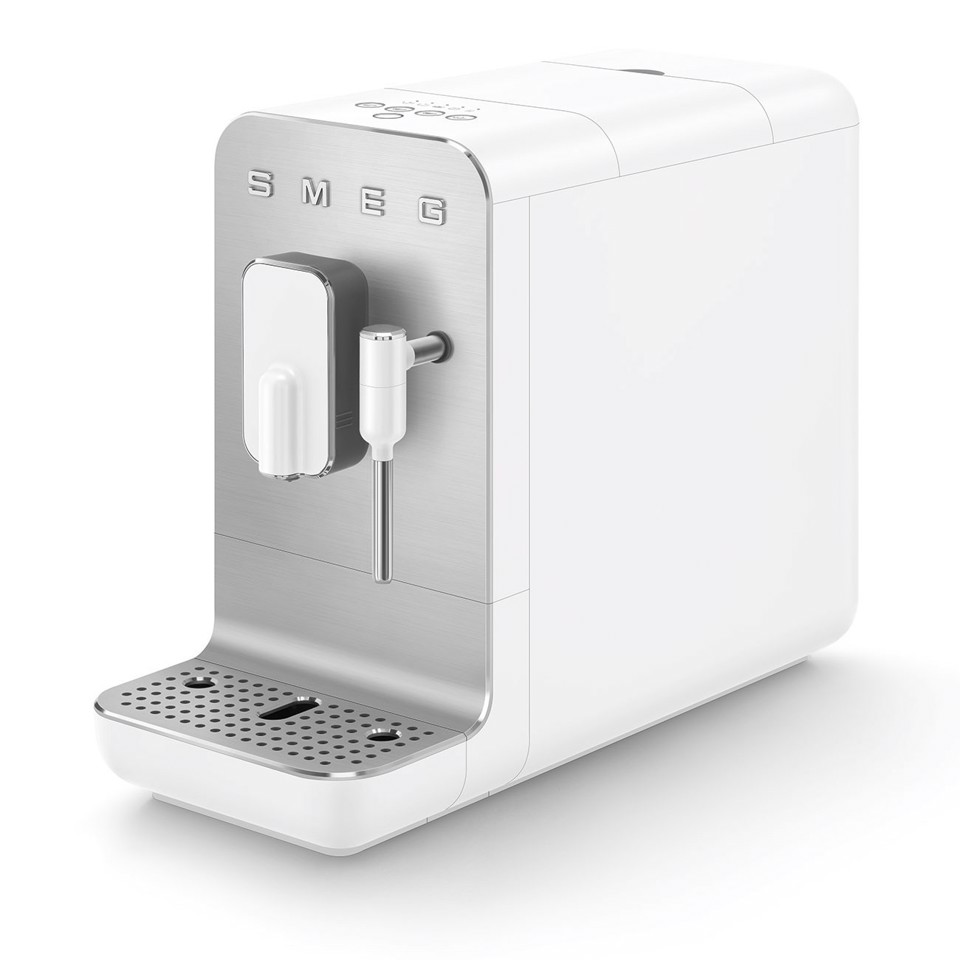 Smeg Macchina da Caffè Automatica lancia vapore Collezione Aesthetic – Bianco – BCC12WHMEU
