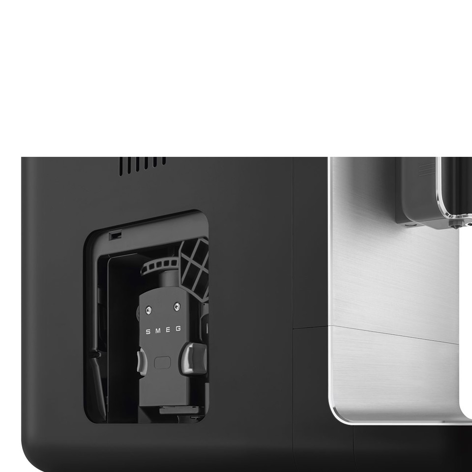 Smeg Macchina da Caffè Automatica lancia vapore Collezione Aesthetic – Nero – BCC11BLMEU