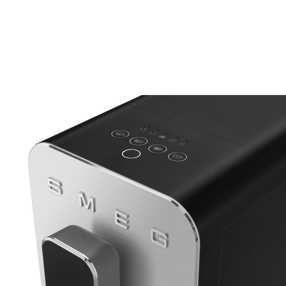 Smeg Macchina da Caffè Automatica lancia vapore Collezione Aesthetic – Nero – BCC11BLMEU