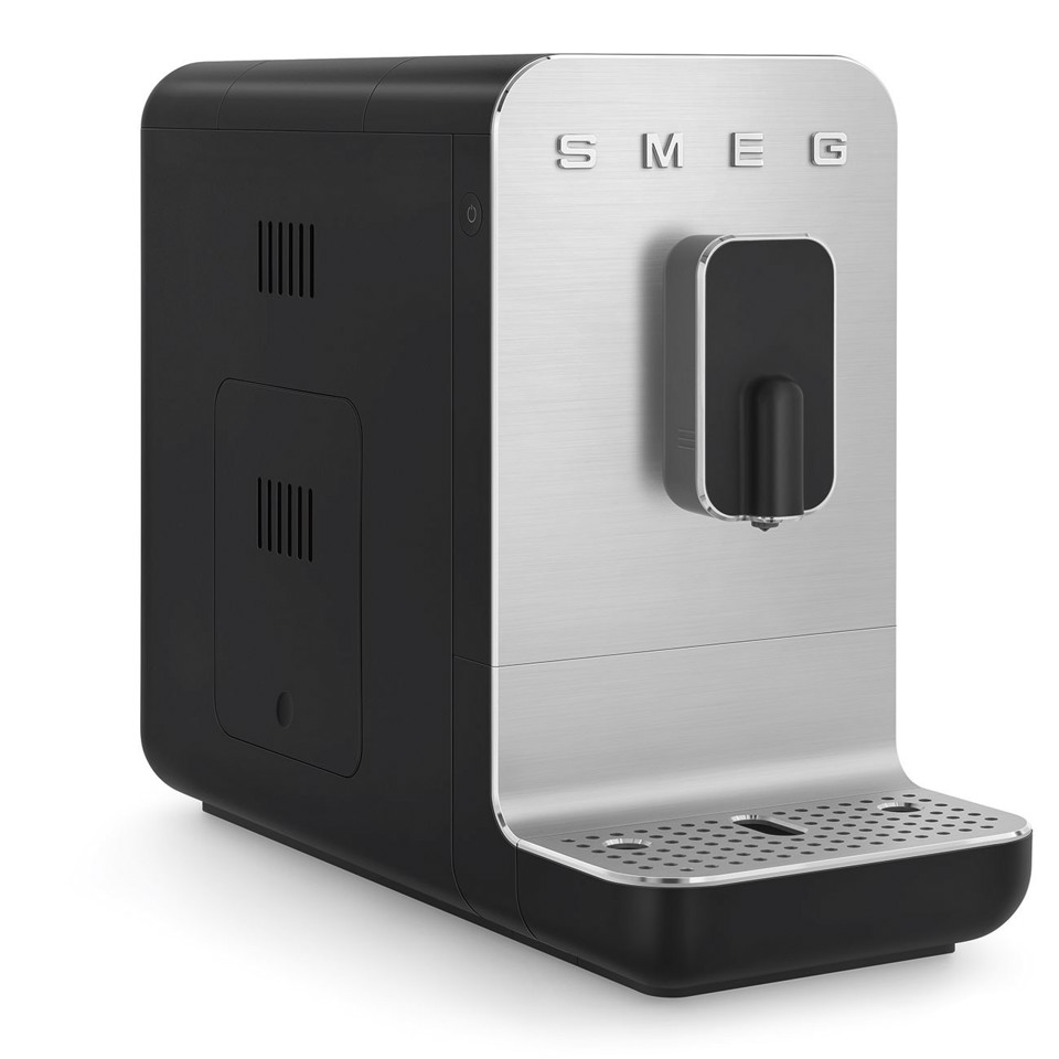Smeg Macchina da Caffè Automatica lancia vapore Collezione Aesthetic – Nero – BCC11BLMEU
