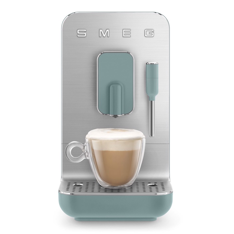 Smeg Macchina da Caffè Automatica lancia vapore Collezione Aesthetic – Verde Smeraldo – BCC12EGMEU