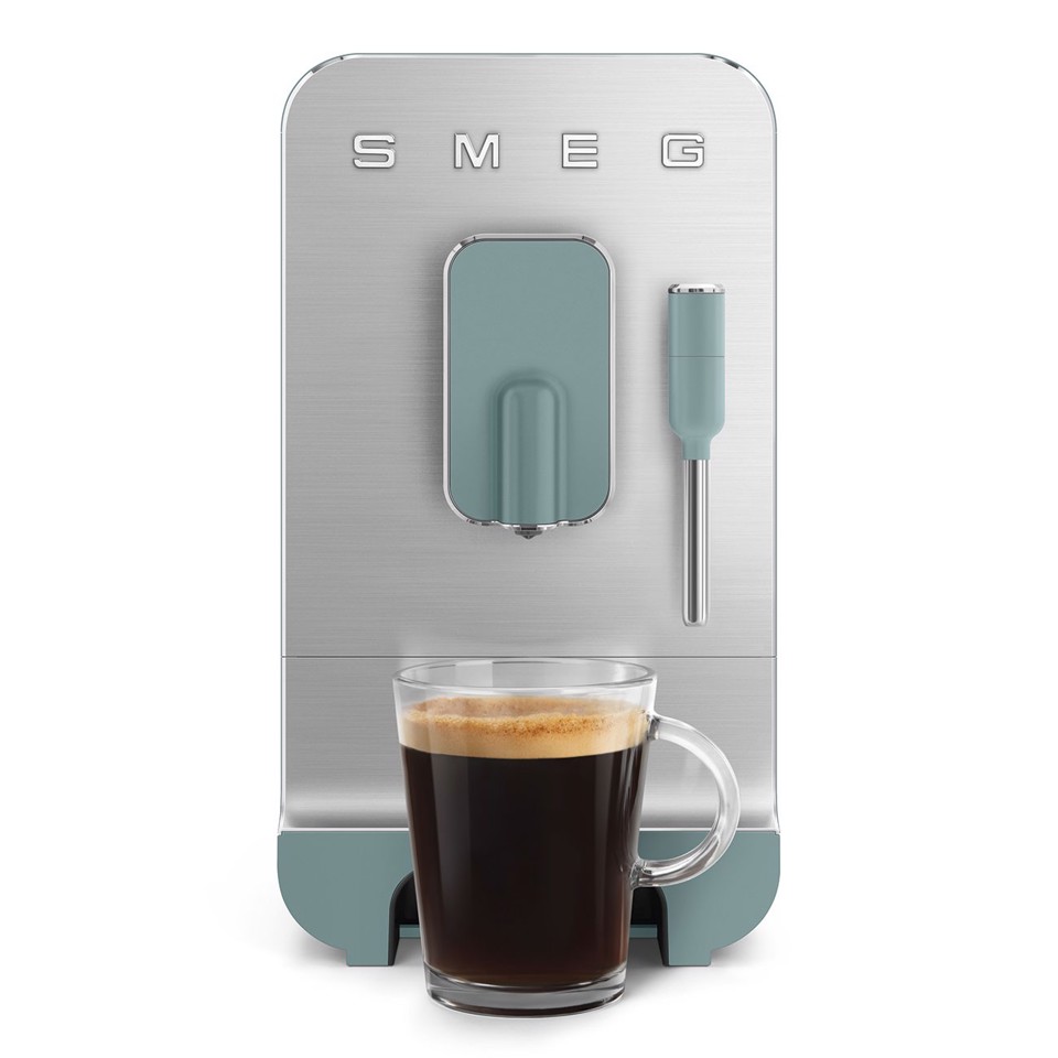 Smeg Macchina da Caffè Automatica lancia vapore Collezione Aesthetic – Verde Smeraldo – BCC12EGMEU