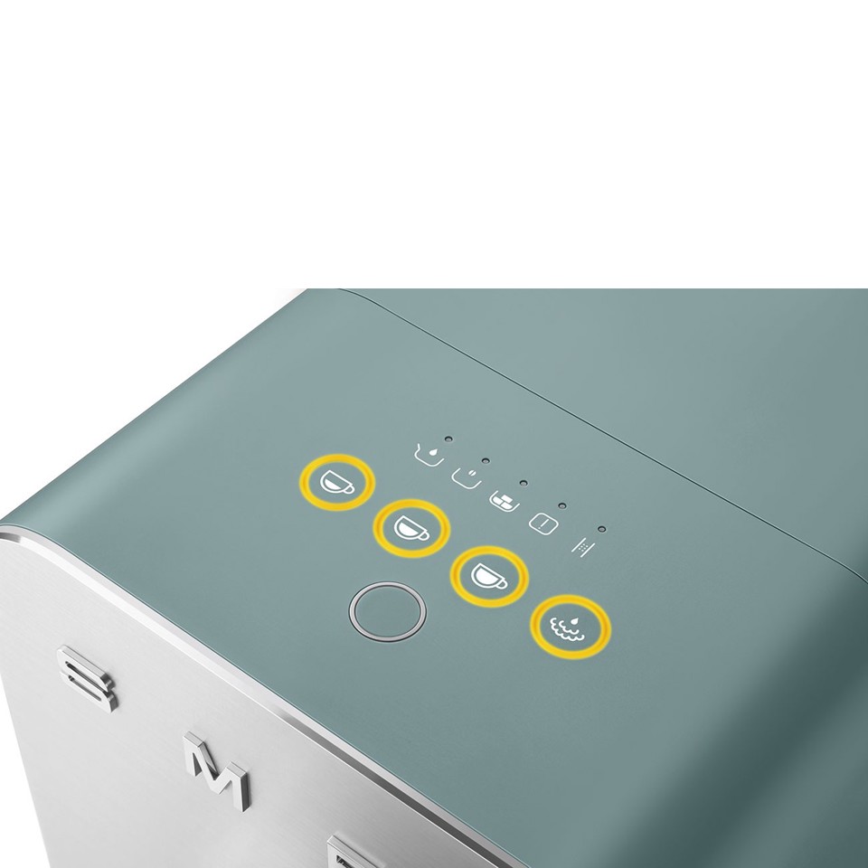 Smeg Macchina da Caffè Automatica lancia vapore Collezione Aesthetic – Verde Smeraldo – BCC12EGMEU