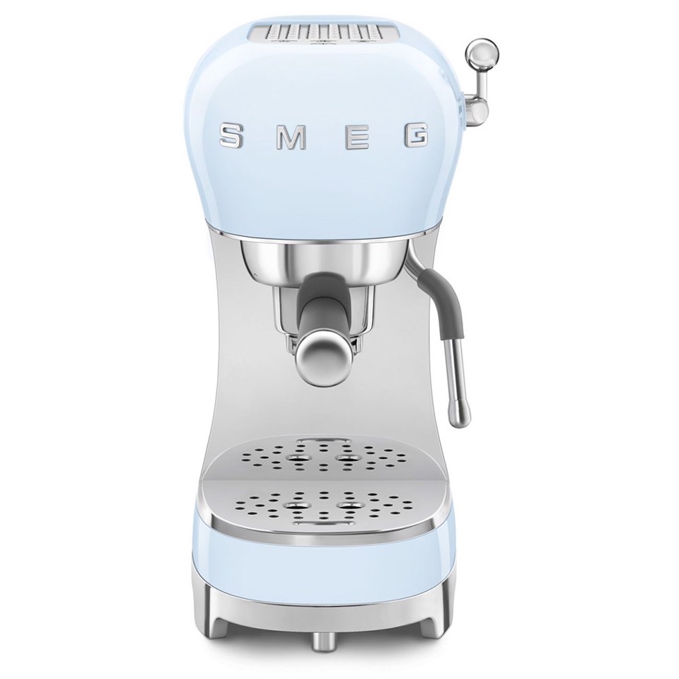 Smeg Macchina da Caffè Espresso Manuale 50's Style – Azzurro LUCIDO – ECF02PBEU