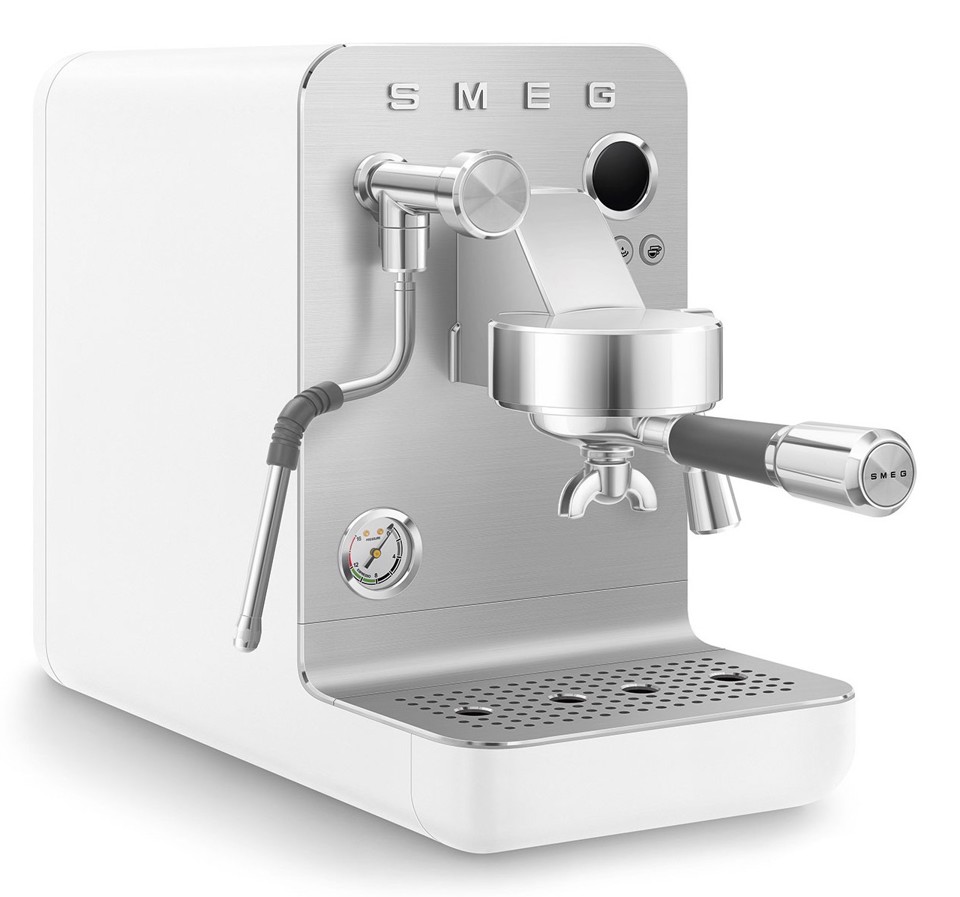 Smeg Macchina da caffè espresso Minipro Linea Collezione - Bianco Opaco - EMC02WHMEU