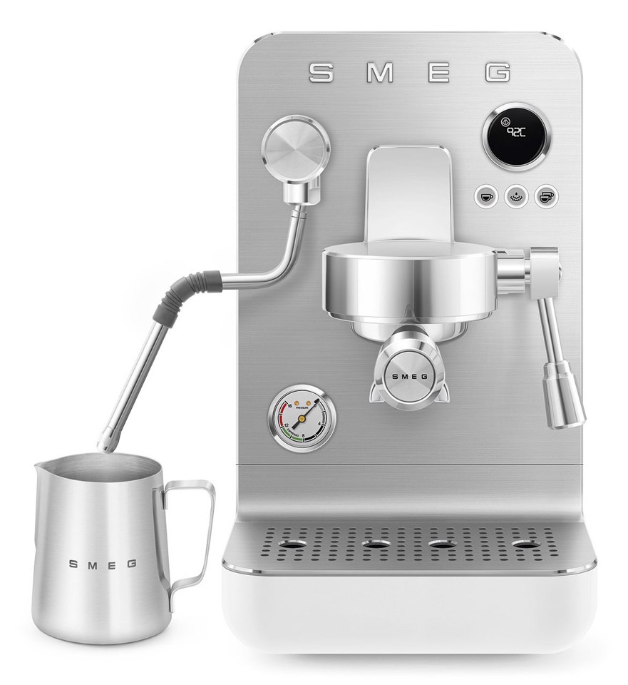 Smeg Macchina da caffè espresso Minipro Linea Collezione - Bianco Opaco - EMC02WHMEU