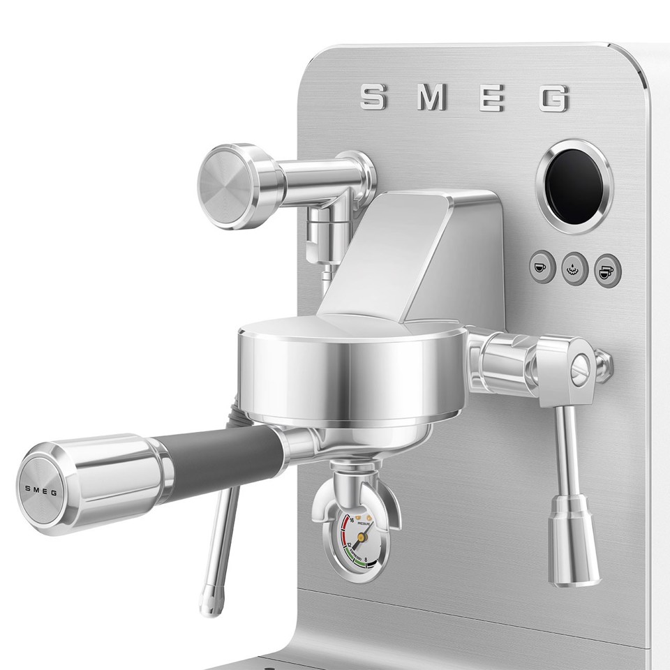Smeg Macchina da caffè espresso Minipro Linea Collezione - Bianco Opaco - EMC02WHMEU