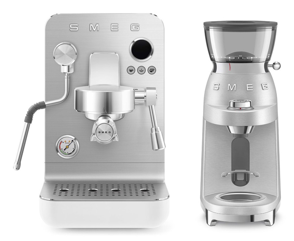 Smeg Macchina da caffè espresso Minipro Linea Collezione - Bianco Opaco - EMC02WHMEU